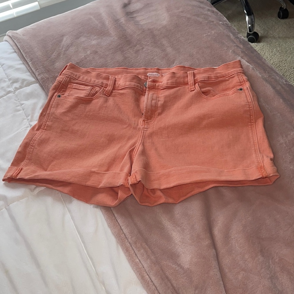 Peach Jean Shorts